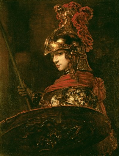 Pallas Athene by Rembrandt van Rijn